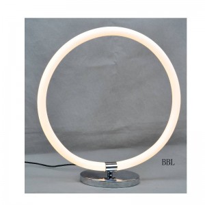 Đèn bàn LED với ống tròn acrylic