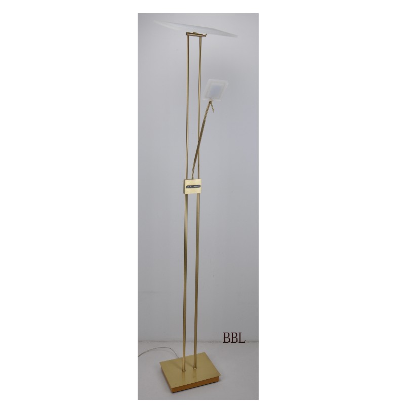 Đèn sàn LED cho mẹ và con trai với công tắc điều chỉnh độ sáng trên thân đèn