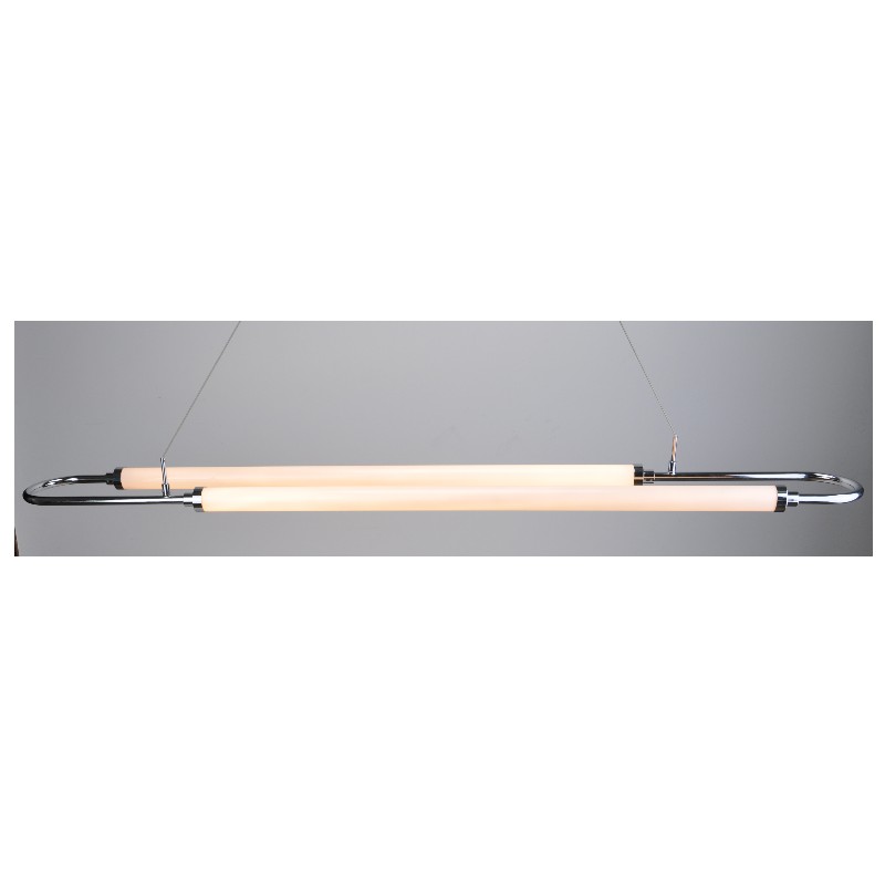 Đèn treo LED với thân đèn hình bầu dục và ống acrylic